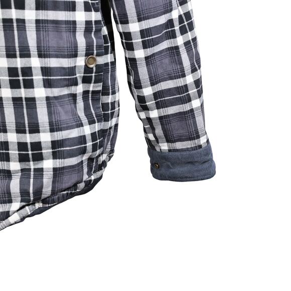 Zaitun Men’s Plaid Sherpa Lined Flannel Jacket Snap Button Winter Coat S - Picture 5 of 11